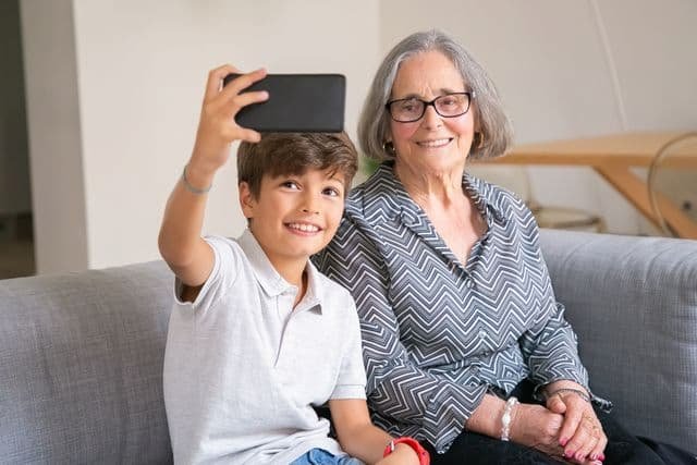 grandmother iPhone setup